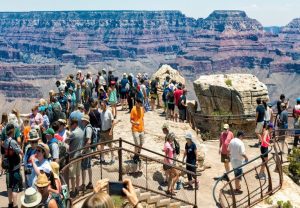 crowds at Grand Canyon National Park