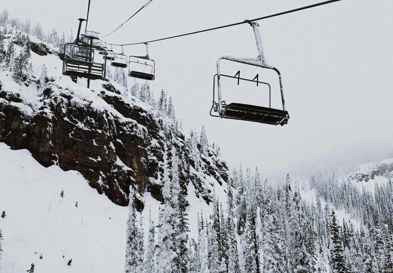 Ski lift in Montana